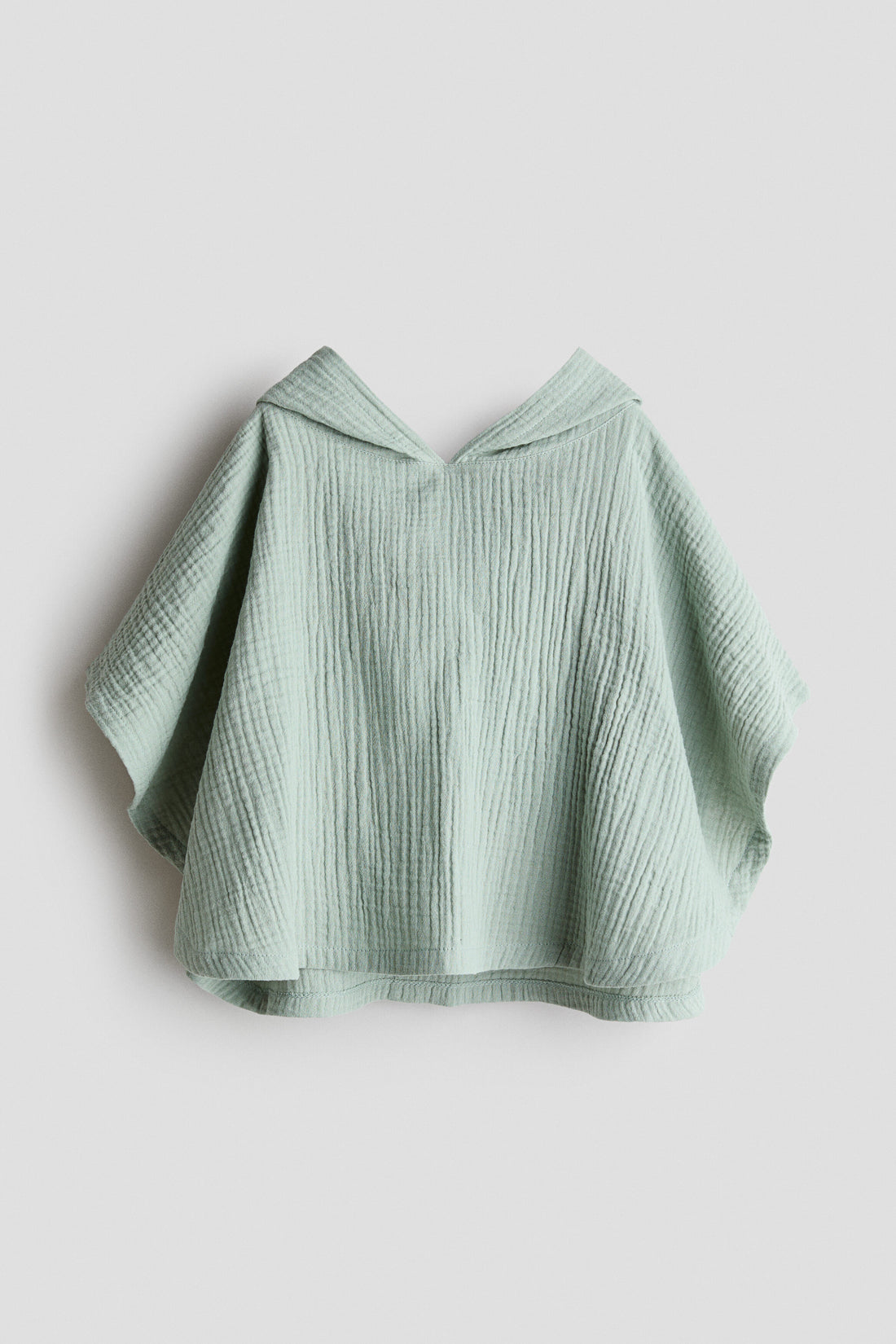 Cotton muslin poncho towel - 12M