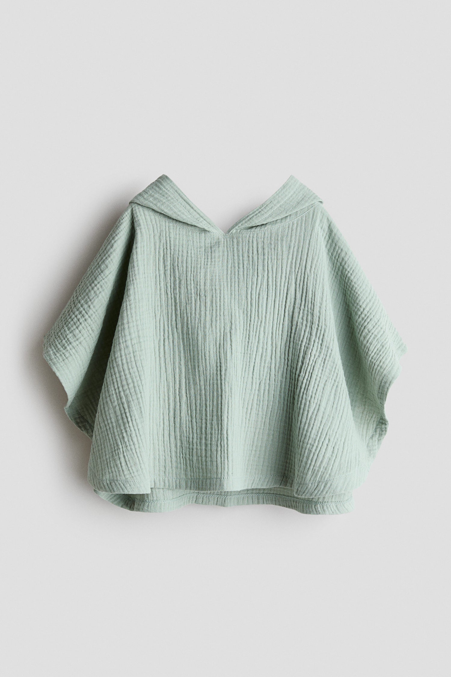 Cotton muslin poncho towel - 12M