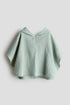 Cotton muslin poncho towel - 12M