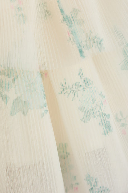 Tiered tulle-skirt dress