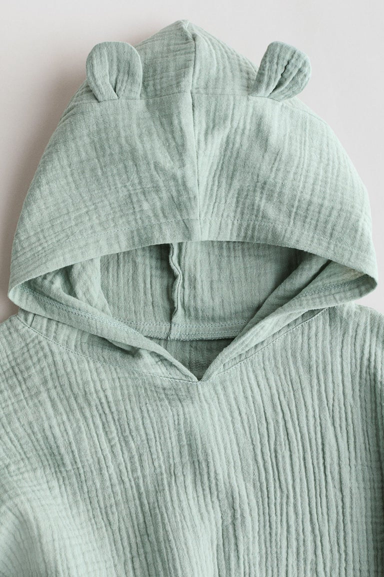 Cotton muslin poncho towel Image 2 of 2