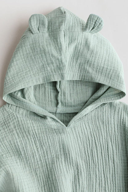 Cotton muslin poncho towel Image 2 of 2