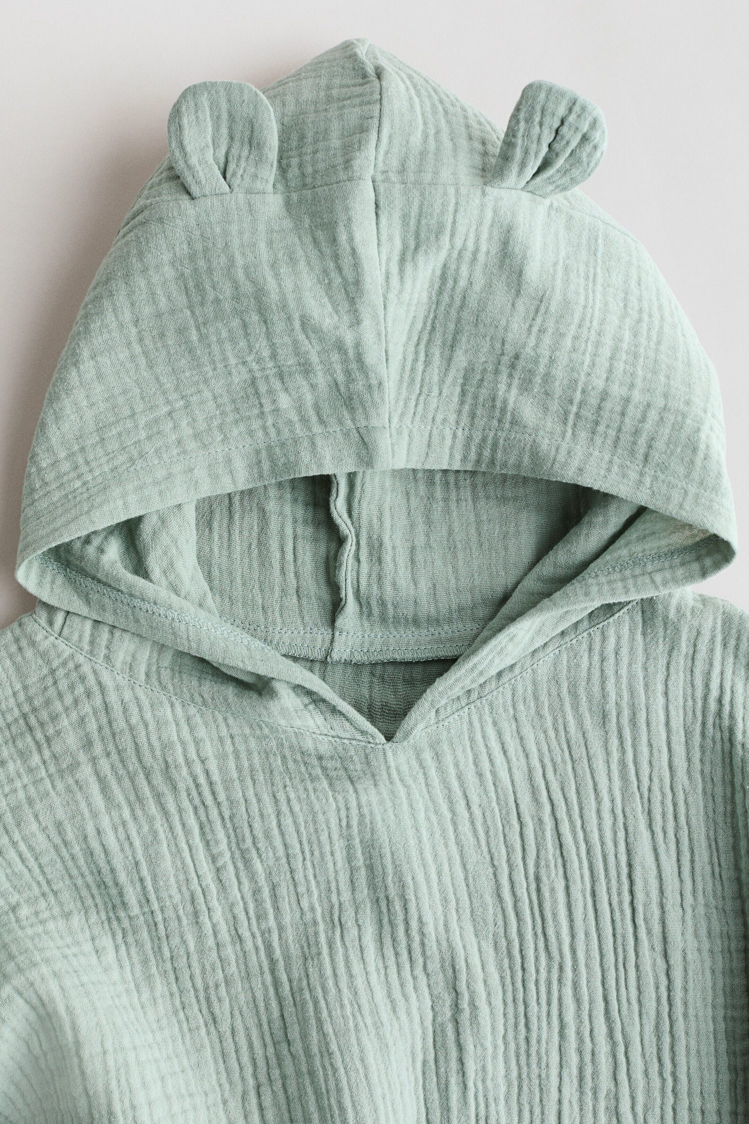 Cotton muslin poncho towel