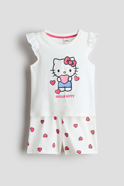 Printed pyjamas - White Hello Kitty / 8-10 Years