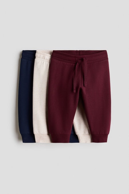 3-pack cotton joggers
