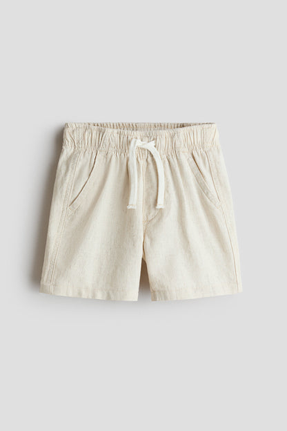 Linen-blend shorts - 12M