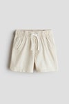 Linen-blend shorts