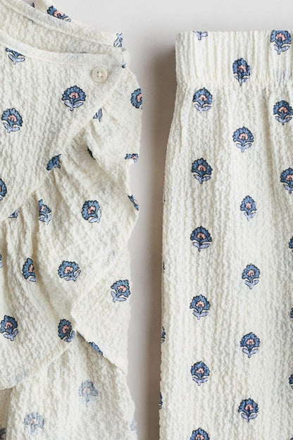 2-piece crinkled jersey set