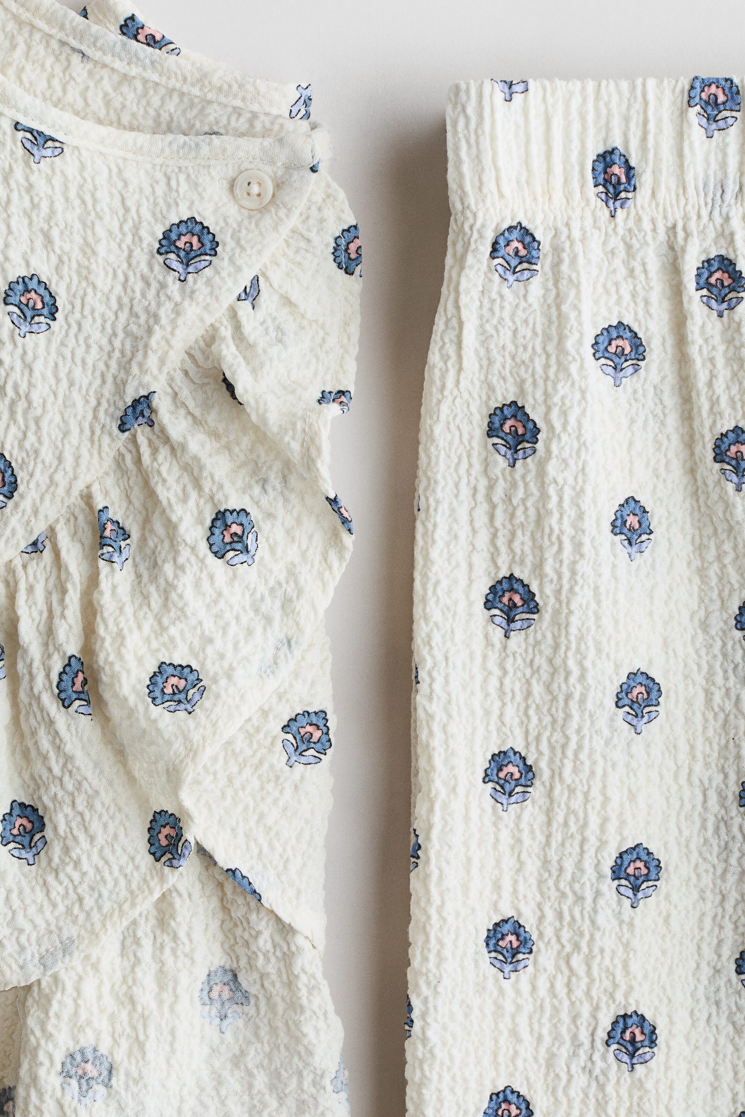 2-piece crinkled jersey set