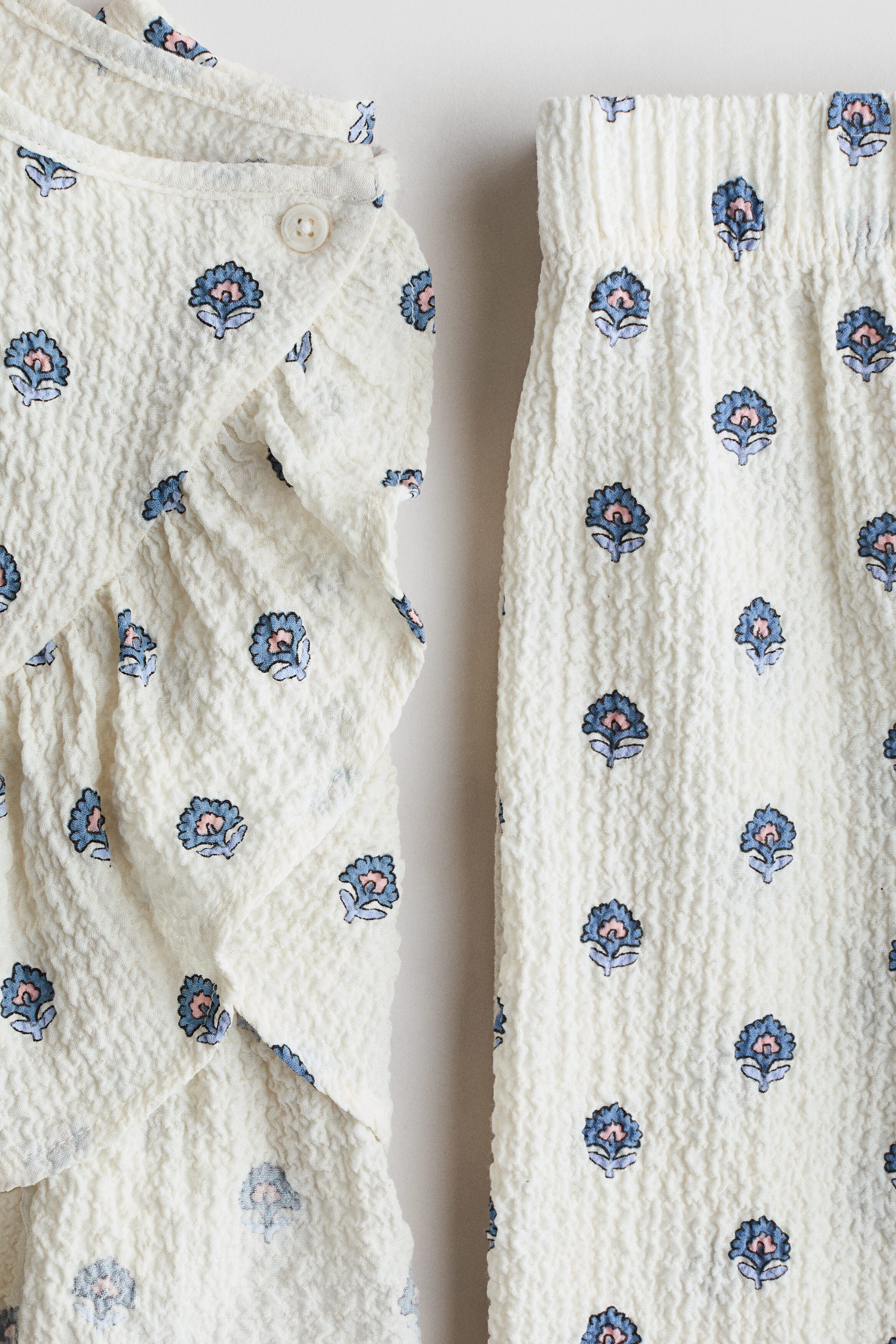 2-piece crinkled jersey set
