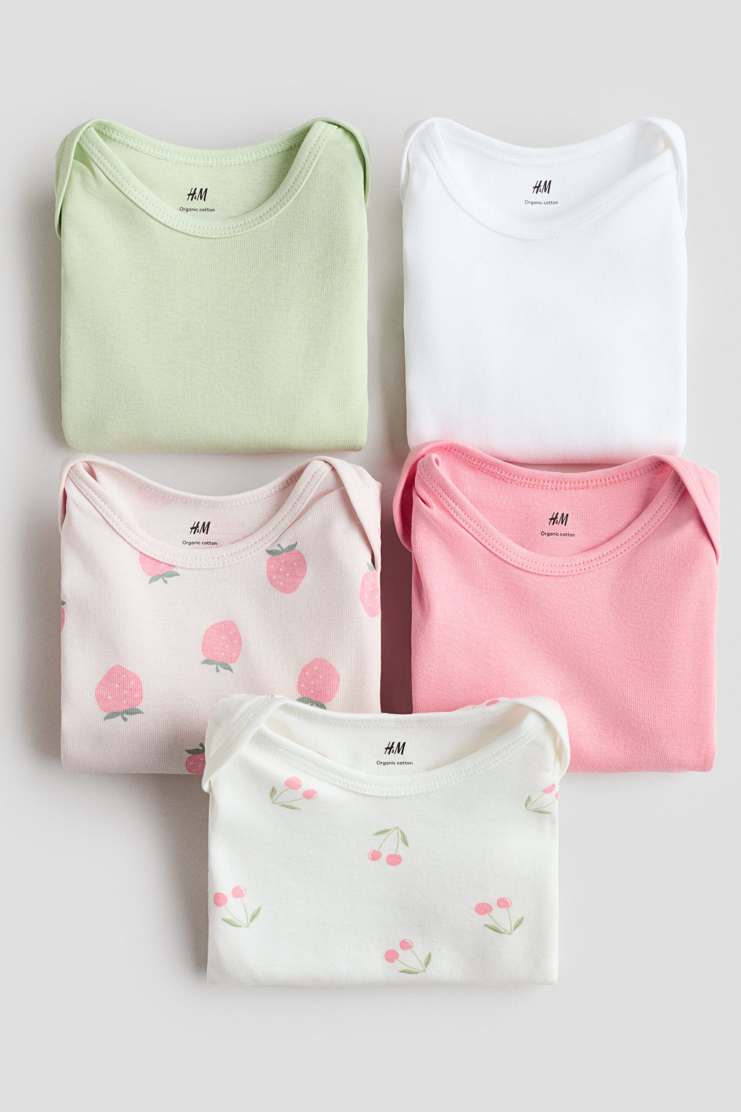 5-pack cotton bodysuits