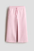 Wide brushed-inside joggers - Light Pink 0 / 9-10 Years