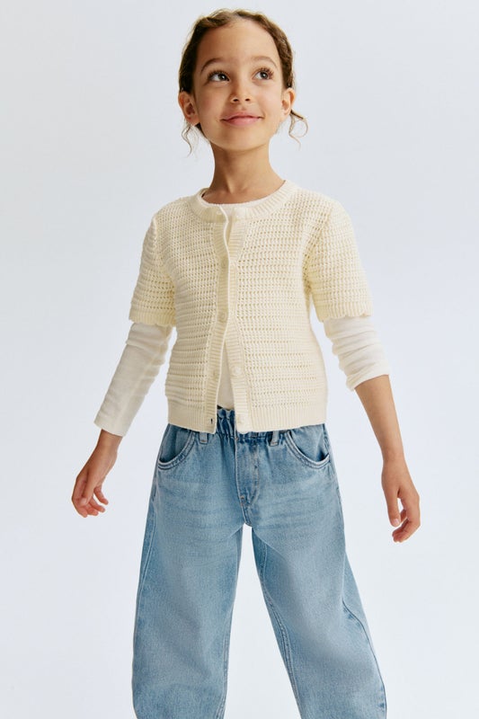 Relaxed paperbag jeans