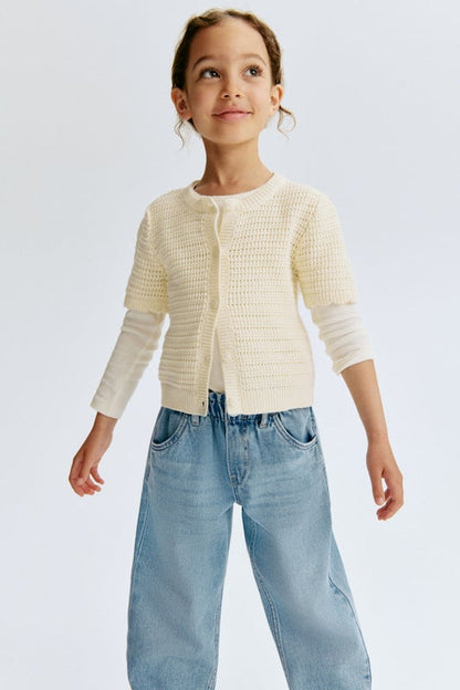 Relaxed paperbag jeans