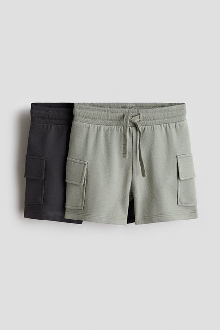 2-pack cargo sweatshirt shorts