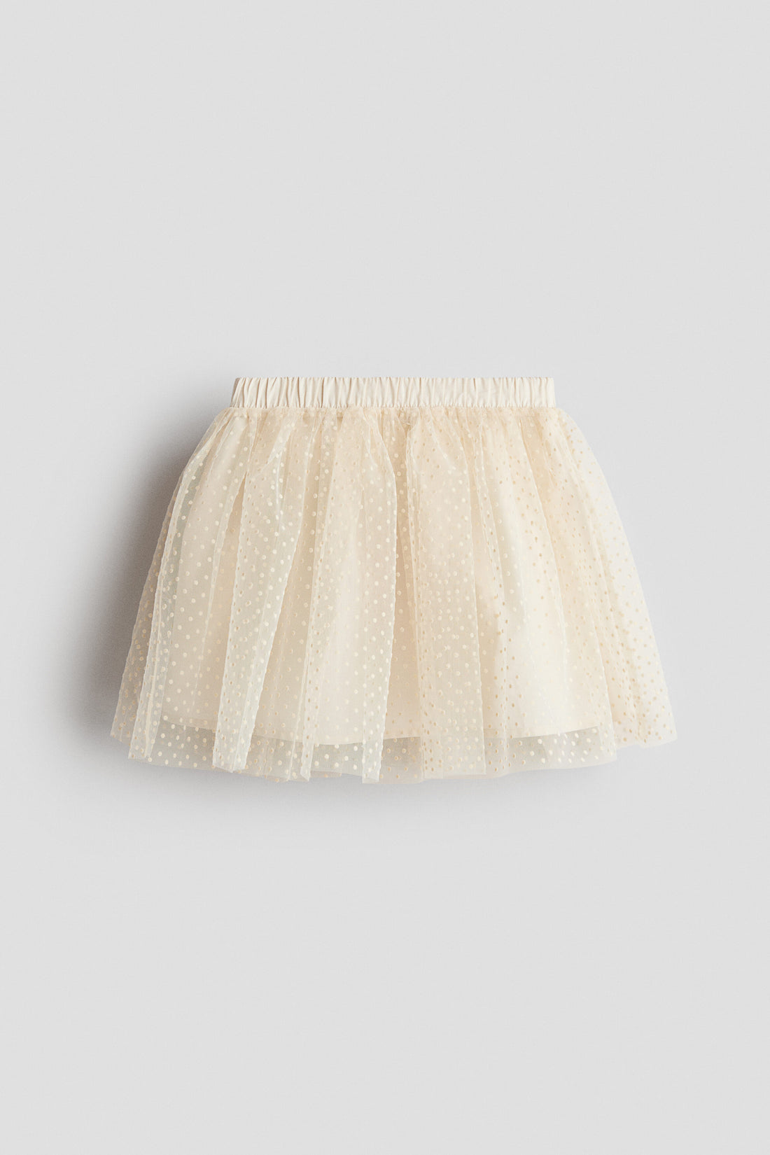 Glittery tulle skirt - Light Beige Spotted / 2-4 Years