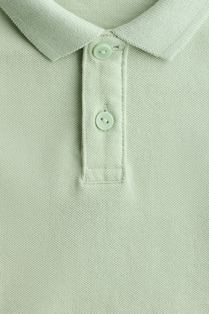 Cotton piqué polo shirt