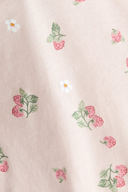 Short cotton sleepsuit