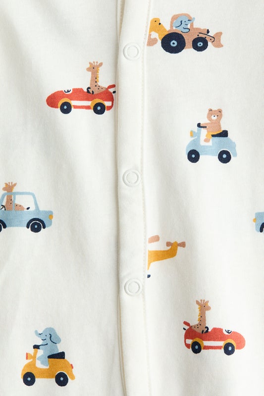 Patterned sleepsuit