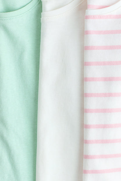 3-pack flutter-sleeved tops