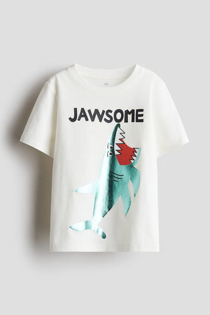 Printed cotton T-shirt