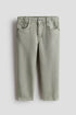 Tapered cotton-blend jeans - Light Khaki Green / 2-3 Years
