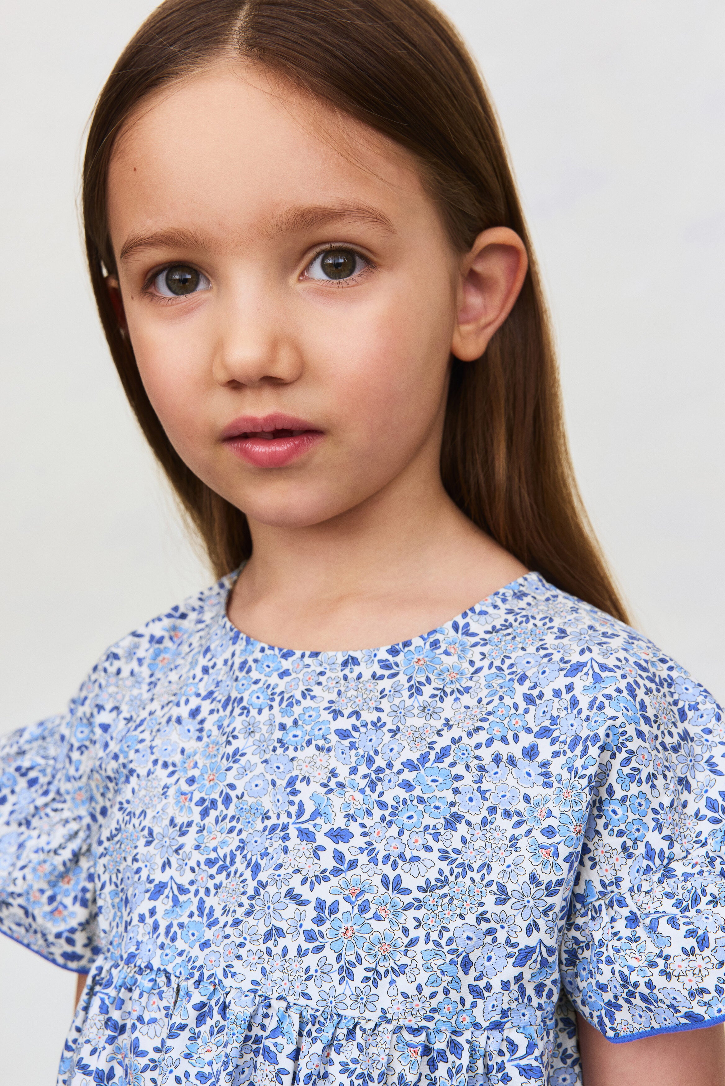 Printed cotton dress