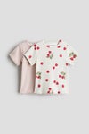 2-pack ribbed cotton tops