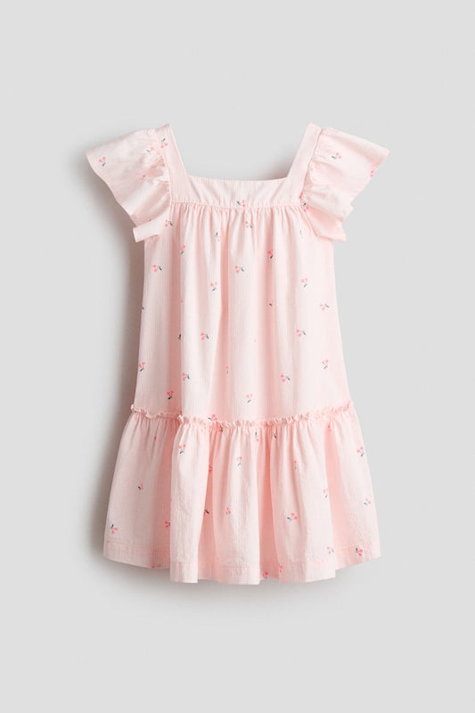 Flared cotton dress