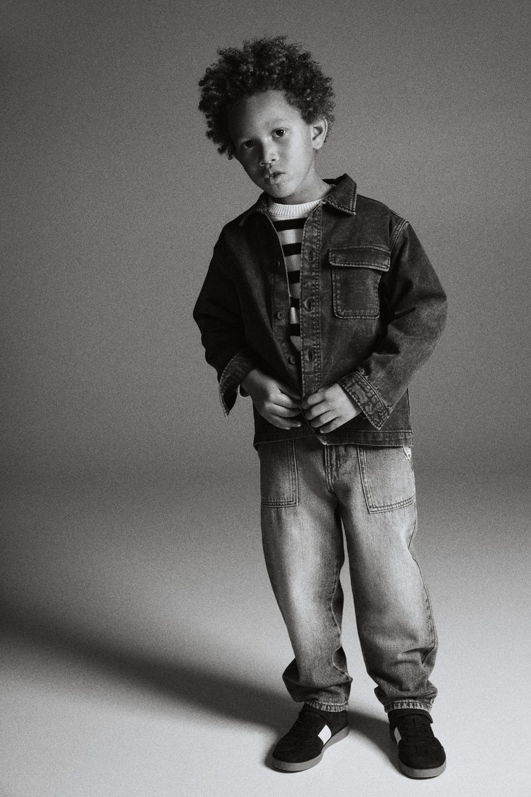 Loose Fit Tapered Leg Jeans Image 1 of 6