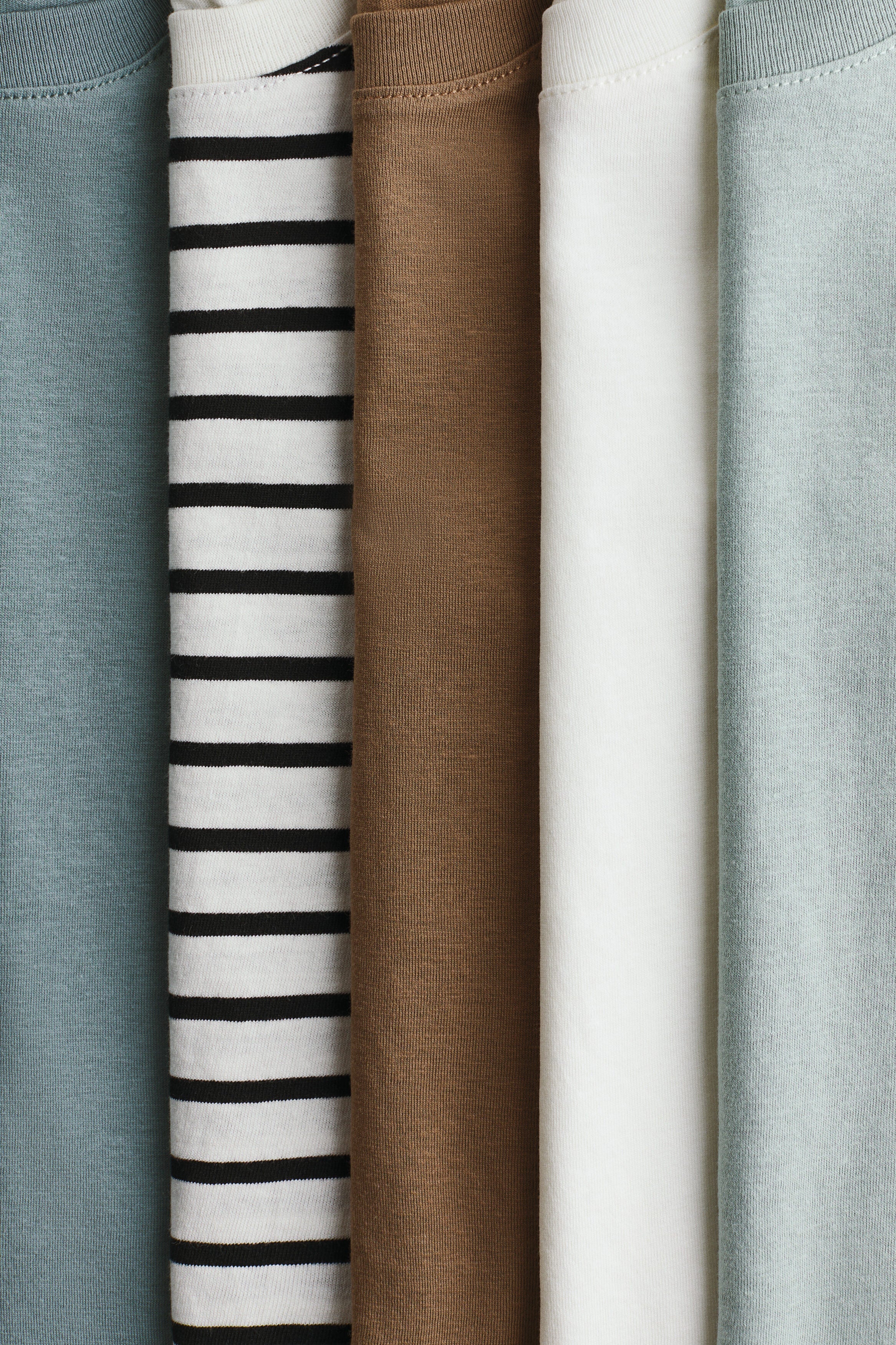 5-pack cotton T-shirts