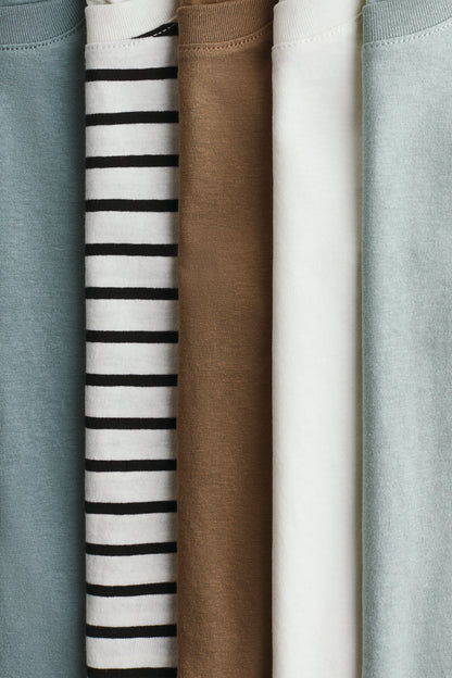 5-pack cotton T-shirts
