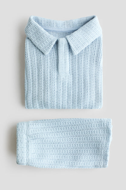 2-piece pointelle-knit set