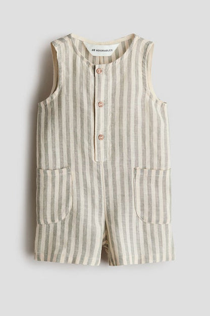 Linen romper suit