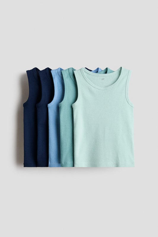5-pack cotton vest tops
