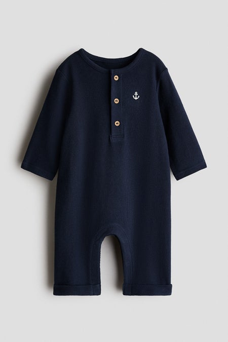 Cotton jersey romper suit