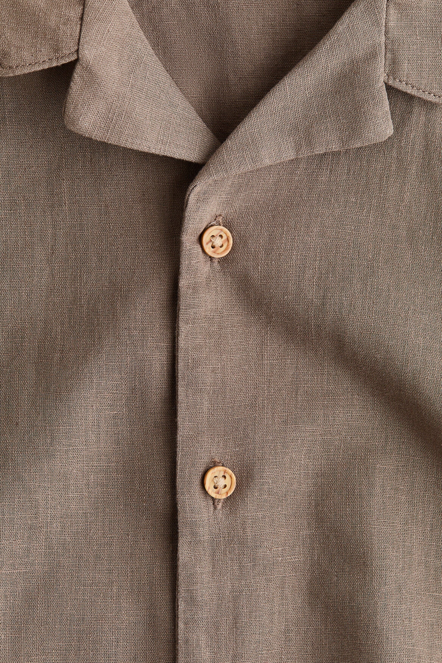 Linen-blend resort shirt