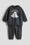 2-piece printed sweatshirt set