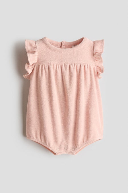 Cotton terry romper suit