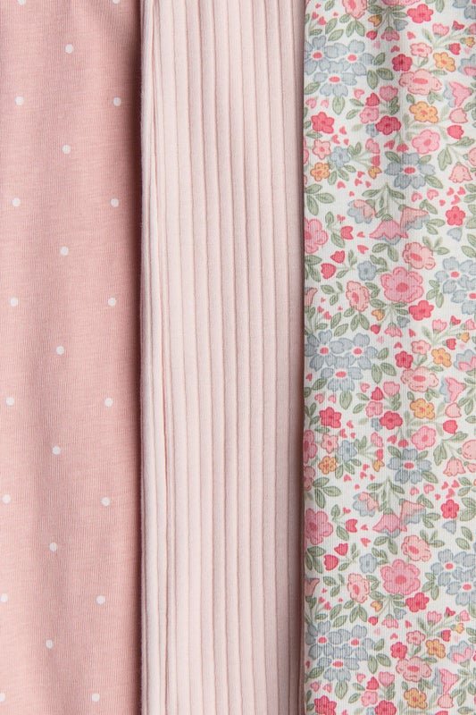 3-pack zip-up sleepsuits