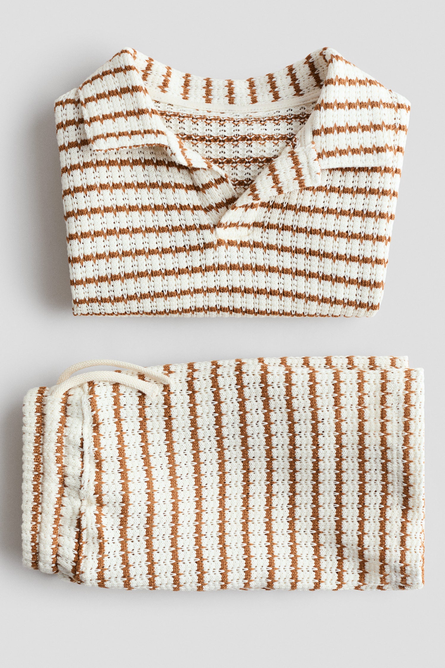 2-piece textured-knit set