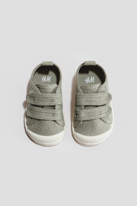 Barefoot canvas trainers