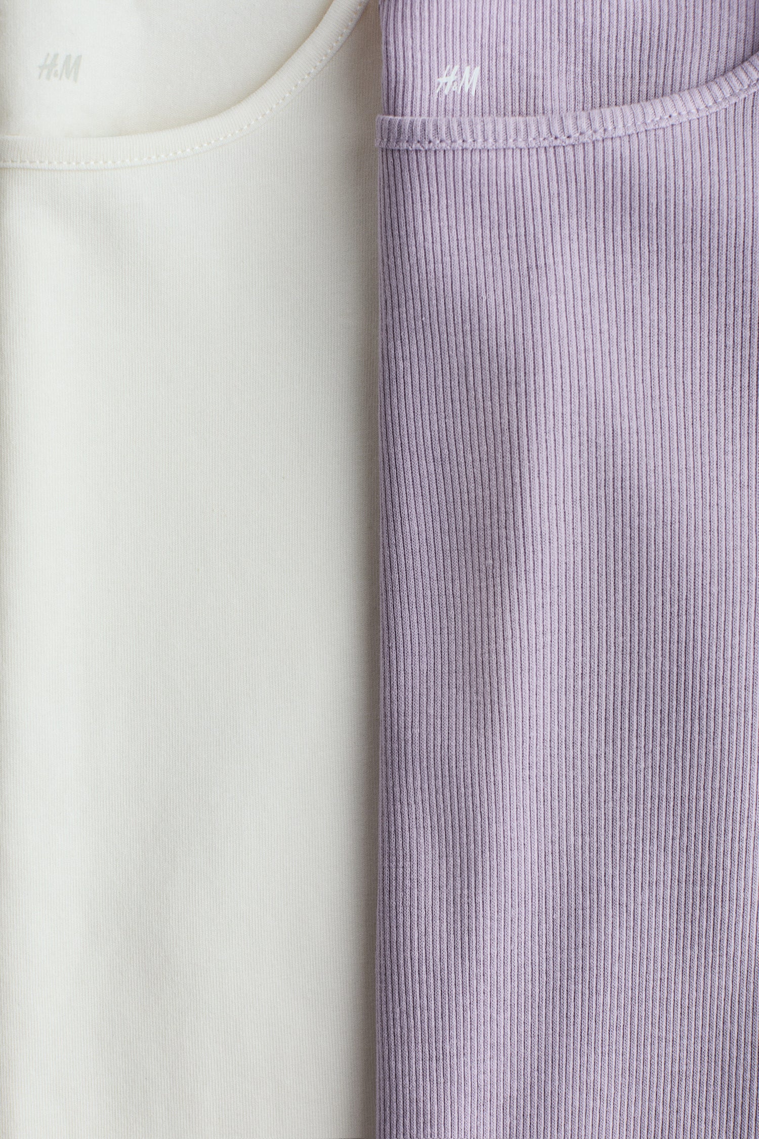 2-pack frill-trimmed jersey tops