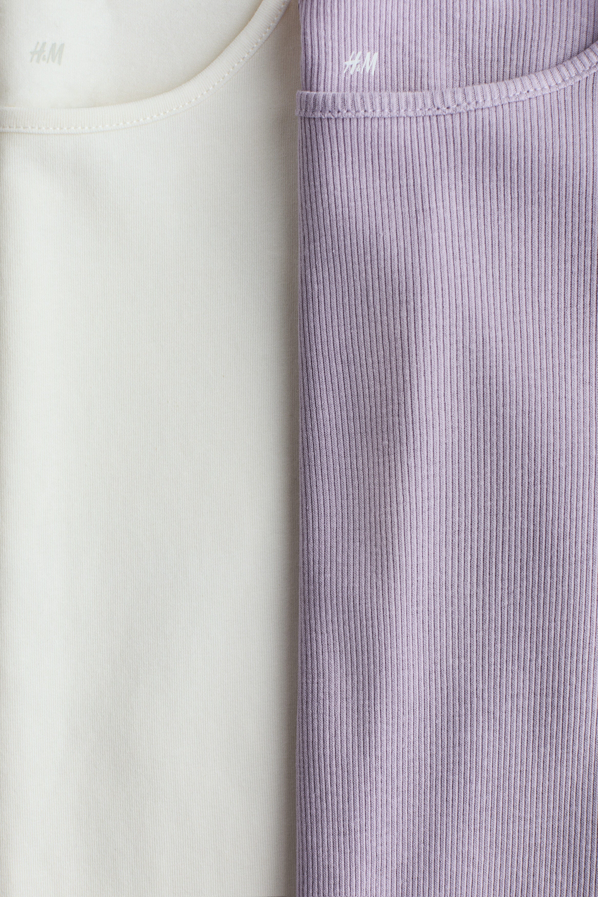 2-pack frill-trimmed jersey tops