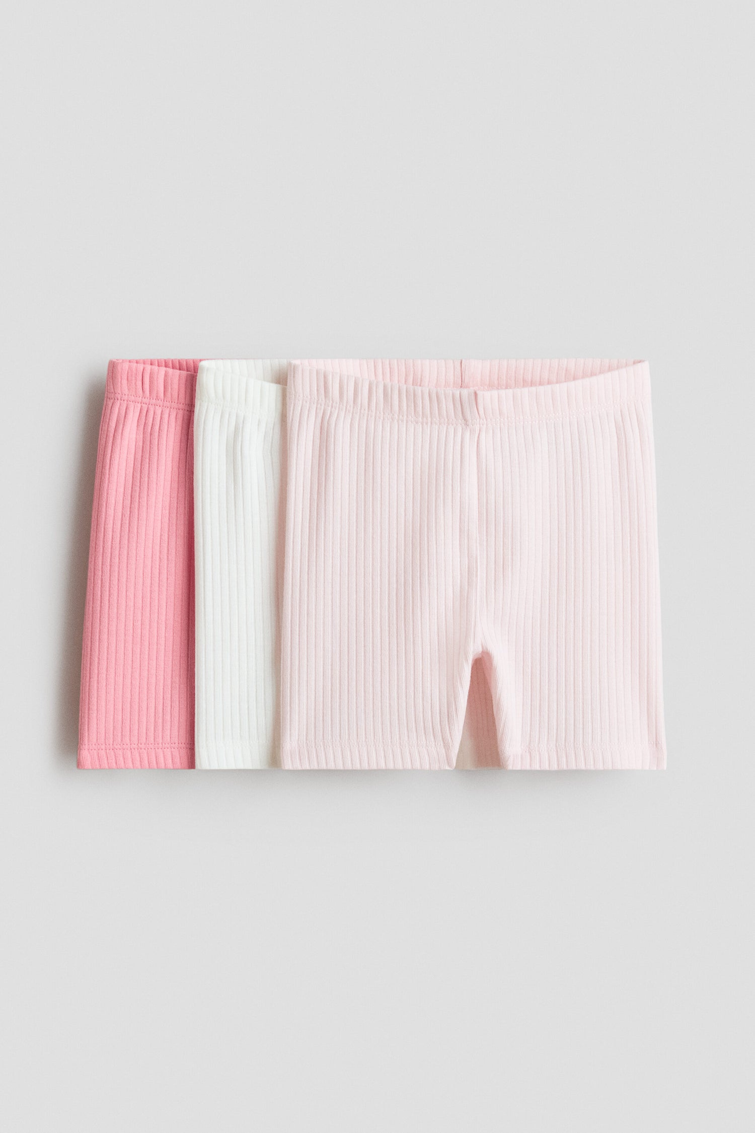 3-pack ribbed cycling shorts