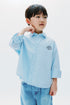 Poplin shirt - Light Blue Striped 3 / 1.5-2 Years