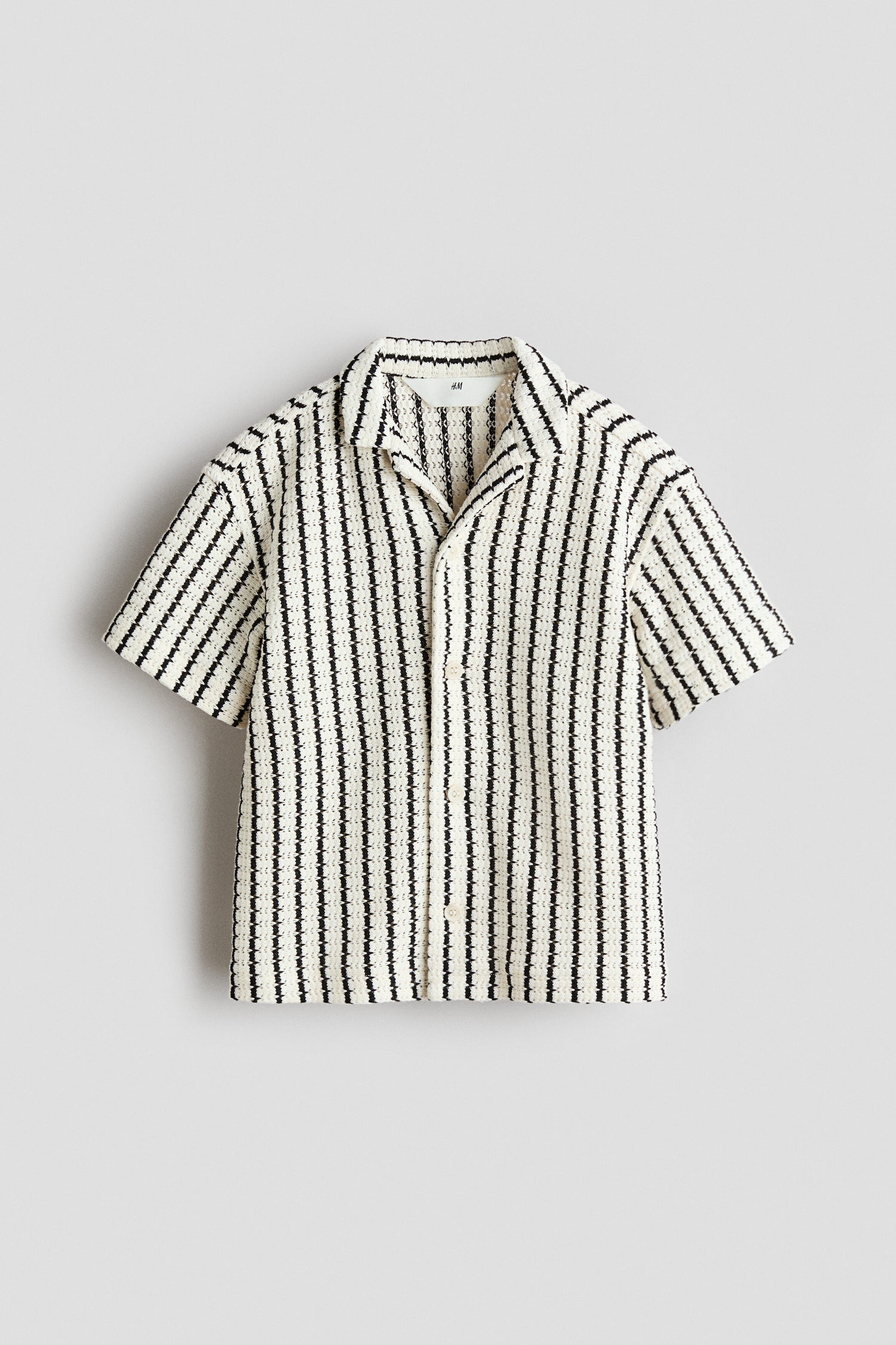 Pointelle-knit resort shirt