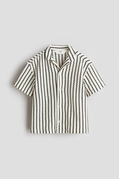 Pointelle-knit resort shirt