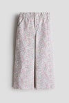 Wide leg paper bag jeans