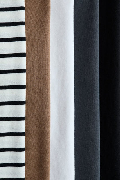 5-pack cotton T-shirts